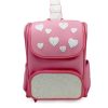 Girls Pink & Silver-Toned Geometric Backpack