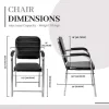 RATISON Leatherette Office Visitor Chair  (Black, Set of 6, Pre-assembled) - Image 2