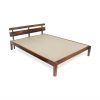 Brown Admire Sheesham Wood Without Storage Bed In Queen Size - Image 2