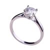 STONE GEMS GALLERY Beautuful Engagement Ring 2.5 Carat Moissanite Round Original Platinum Ring For Women हीरा रत्न की अंगूठी A1+ 4 Prong Ring Platinum  For Women