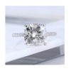 Cuonna Gems Gallery GRA Certified 1 Carat Moissanite Diamond Ring Eye Clean Cushion Cut Real 22Kt Gold Pure White Gold Ring For Women Mojanite VVS1 Clarity Flawless Gem Sone Ki Anguthi Ladies - Image 2