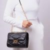 Michael Kors Womens Serena Medium Flap Shoulder Bag - Image 3