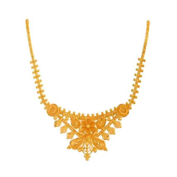 Yellow Gold Metal Necklace - 8.22 Grams