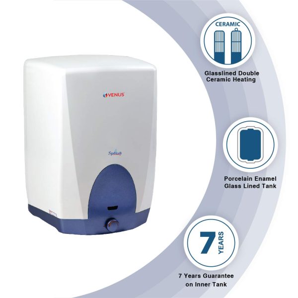 Venus Splash 15GL 15-Litre Storage Water Heater (Serene Blue, BEE Star Rating - 5 Stars) - Image 2