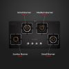 BLOWHOT Premium Hybrid Quartz 4 Burner Gas Stove Hob | Auto-Ignition | Hybrid Design | Toughened Glass Top | SABAF Gas Valve | 5 Years Warranty on Glass and Gas Valve | 2 Years Warranty on Burner - Image 3