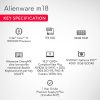 Dell [SmartChoice] Alienware m18 R1 Gaming Laptop, Intel Core i9-13900HX /32GB /1TB SSD/NVIDIA RTX 4080 12GB GDDR6 /18.0"(45.72cm) QHD 165Hz /15 Month McAfee/Backlit KB with per-Key AlienFX /3.86kg - Image 3