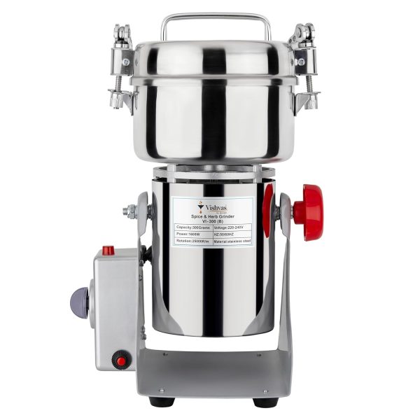 Vivatra Vishvas Masala Grinder Machine for Home Use with 300gm Dry Masala Spices Mixer Grinder Machine 300 GM (B) Stainless Steel