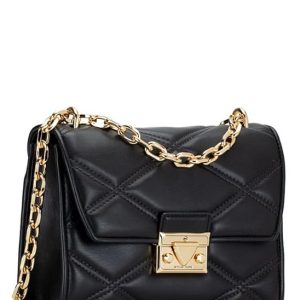 Michael Kors Womens Serena Medium Flap Shoulder Bag