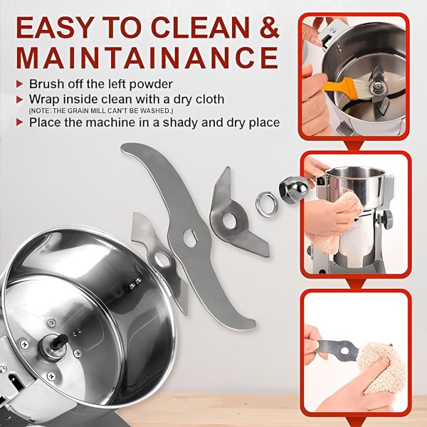 Vivatra Vishvas Masala Grinder Machine for Home Use with 300gm Dry Masala Spices Mixer Grinder Machine 300 GM (B) Stainless Steel - Image 4