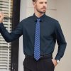 Alimens & Gentle Mens Dress Shirts Long Sleeve Wrinkle-Free Formal Shirts Wedding Dating Business Casual Button Down Shirt, Navy Blue, XX-Large - Image 3
