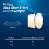 PHILIPS Ultra Glow 10-watt Round LED Downlighter | 3 Colors in 1 Recessed LED Downlight | LED Ceiling Light for Home and Hall | Cut Out: 4 inch, Color: Tunable White, Pack of 24 - Image 5
