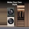 LG WashTower 13 Kg /10 Kg with AI Direct Drive & DUAL Inverter Heat Pump, Fully Automatic Front Load Washing Machine and Dryer (FWT1310BG) with Wi Fi & Central Control Panel Natural Beige & Green - Image 3