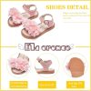 Kiderence Toddler Girl's Sandals Princess Flats Sandals Pink (Toddler/Little Kid) - Image 3