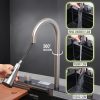 LIPKA Piano Premium Stainless Steel Kitchen Sink with Integrated Waterfall Digital Display Pull-out Mixer Faucet and RO Tap | 30x18x9 inches | Single Bowl Kitchen Sink | Anty Stratch Honeycomb Finish - Image 2