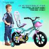 Leader Buddy Kids Cycle 14T with Training Wheels (SEMI-Assembled) for Boys and Girls Ideal for Age Group 2-5 Years | Frame: 8 Inches (14T, Sea Green_Light Pink) - Image 2