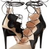 Ruthie Davis Women's Kant, Nude/Black, 37.5 EU/7.5 M US - Image 4