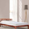 Brown Admire Sheesham Wood Without Storage Bed In Queen Size