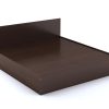CURIOUS LIFESTYLE Brown Wooden King Size Bed With Storage - Image 4