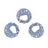 Cocovey Homes 3 Pieces Blue Aluminium Abstract Wall Decor - Image 3