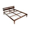 Brown Admire Sheesham Wood Without Storage Bed In Queen Size - Image 5