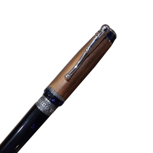 DELTA Amerigo VESPUCCI Limited Edition Blue with Silver Trim Ballpoint Pen - Image 2