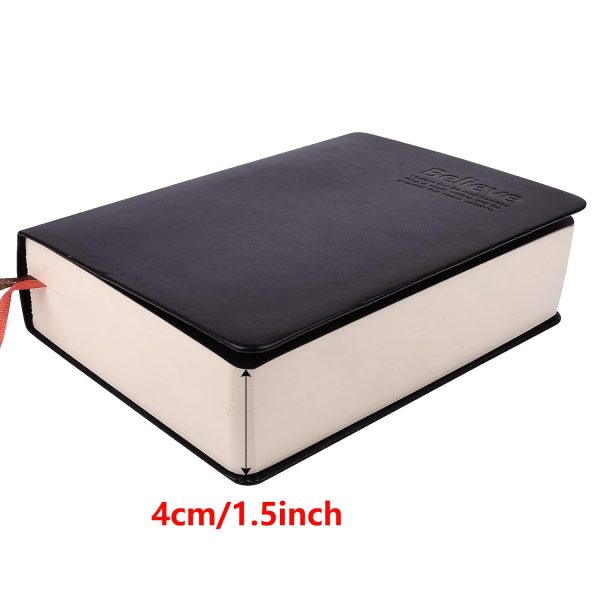 SAYEEC A5 Thick Journal Large 360 Sheets Leather Notebook Lined Paper Writing Notebook with Pen Gift Set Hardcover Diary Black for Taking Notes Business Man Women Gift - Image 5