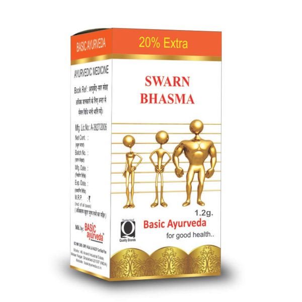 BASIC AYURVEDA Swarna (Gold) Bhasma 1.2 Grams Pack Of 2 | Certified Organic 100% Natural & Pure | Ayurvedic Supplements For Good Health | A Powerful Blend Of Natural Ingredients Extra Strength Formula - Image 3