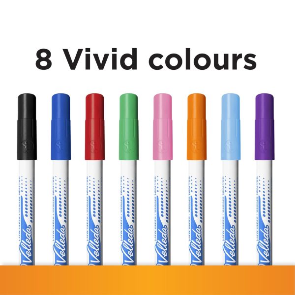 BIC Velleda 1721 Whiteboard Pens - Assorted Colours, Pack of 4+1