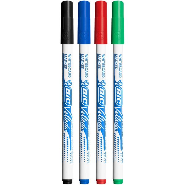 BIC Velleda 1721 Whiteboard Pens - Assorted Colours, Pack of 4+1 - Image 2